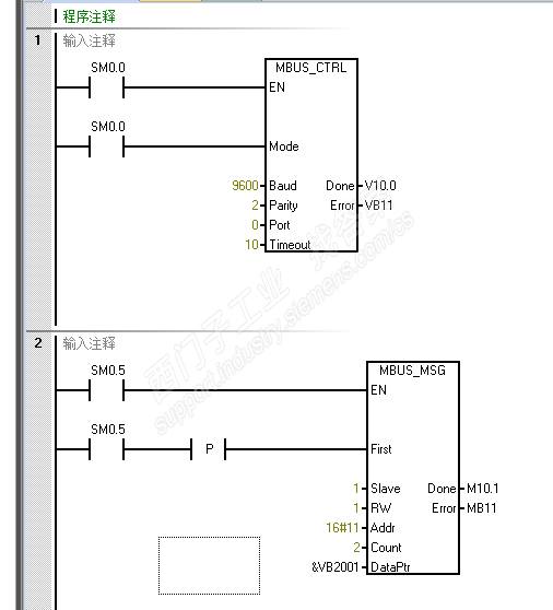 S7-200 SMART modbus 功能码错误