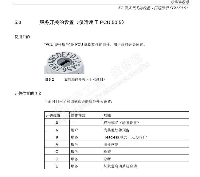 PCU50.5拨码设置问题