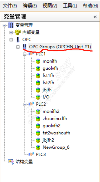 wincc与多套SMART200PLC采用OPC通讯添加条目如何区分不同PLC站