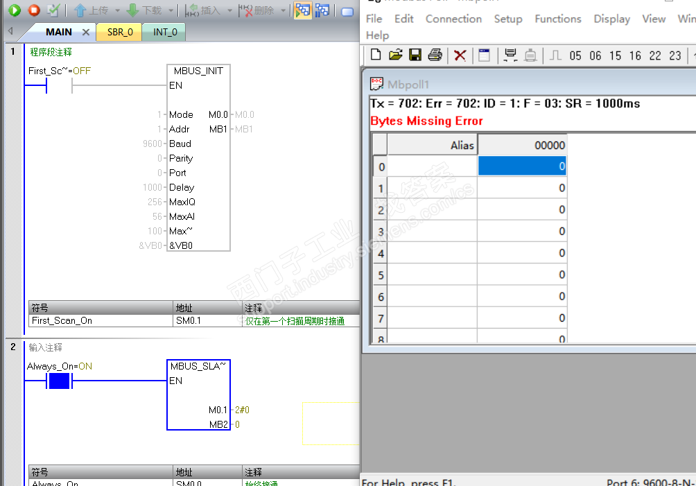 SMART200  跟MODBUS POLL