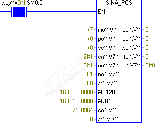 SINA_POS怎么给轴使能？
