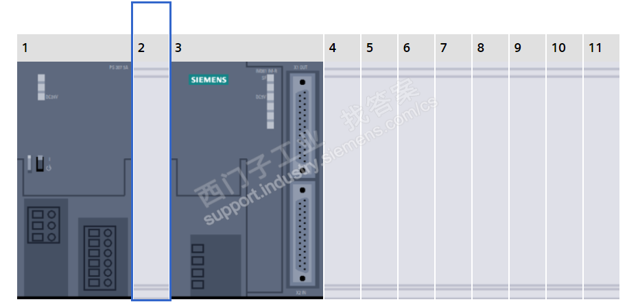 S7-300扩展机架2号槽位