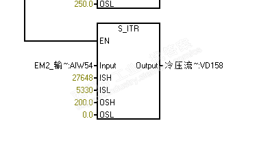 SMART 200模拟量1-5V如何进行数据转换