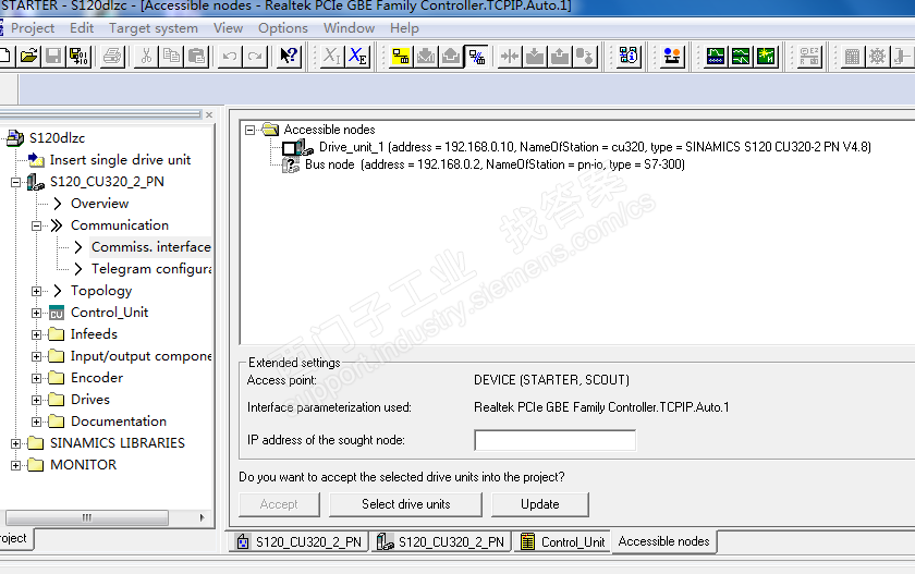 在STEP7的硬件组态里分配设备名时，出现Edit Ethernet Node（4502:956）the action cannot be performed in the current status of the module。请问这是为什么