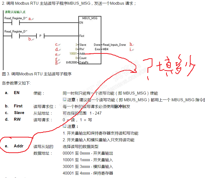 MODBUS  RTU  通讯 起始地址怎么填