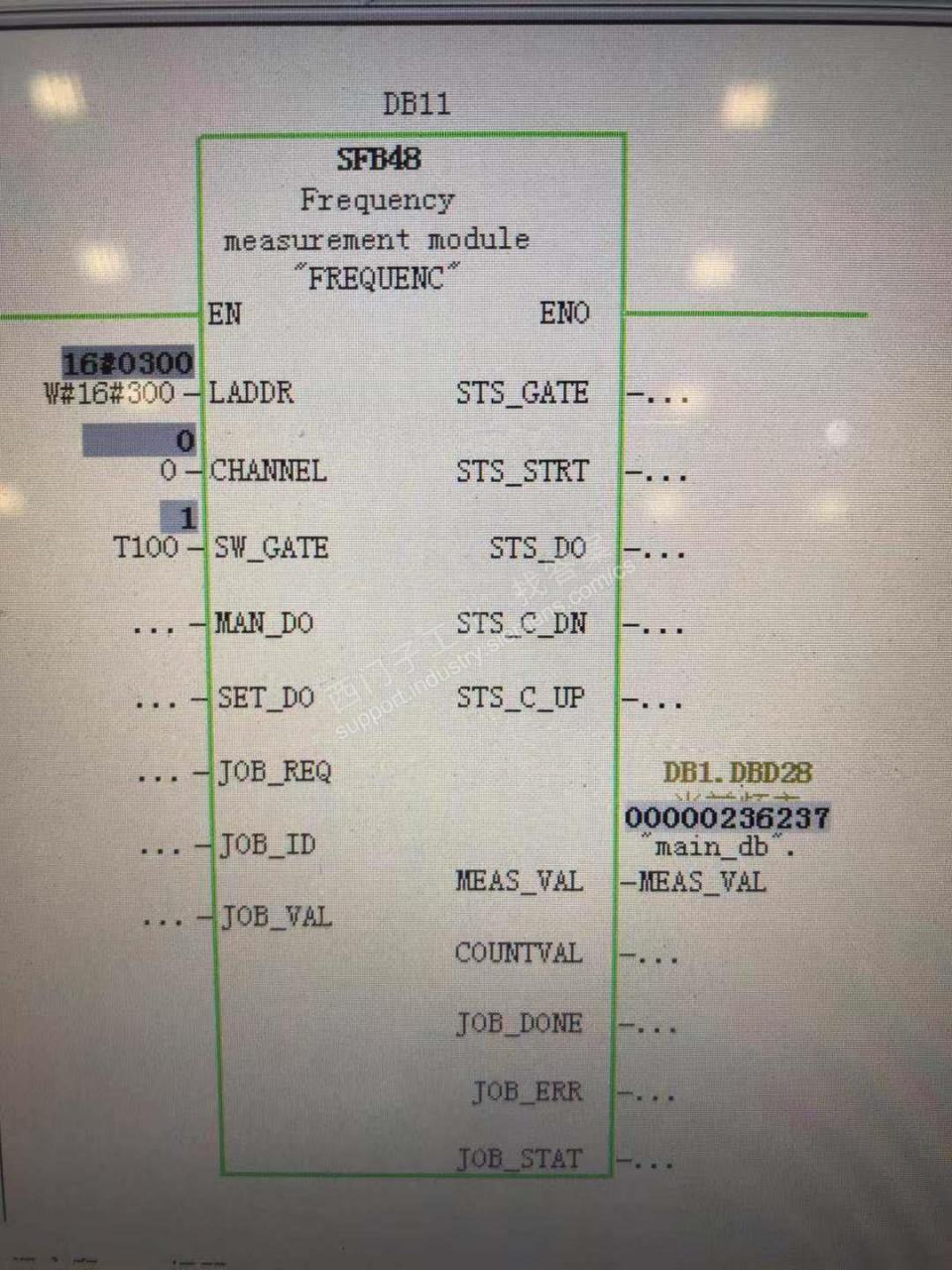 西门子S7-300 频率计数