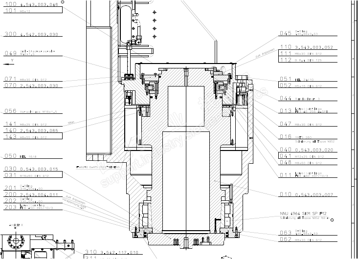 配1FW6230转矩电机的刀具主轴A漏水