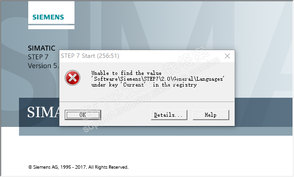 STEP7 V5.6 安装打开报错