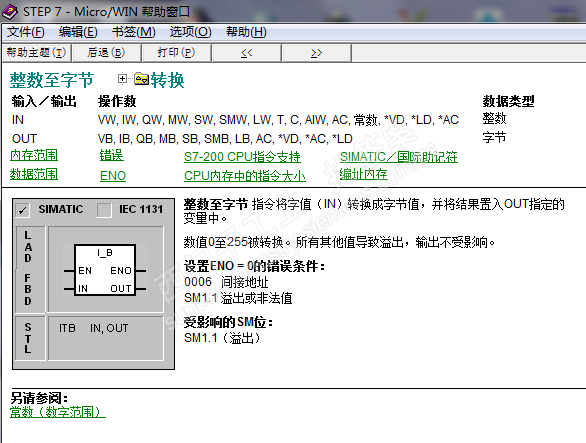 s7-200  SHRB移位指令方向问题