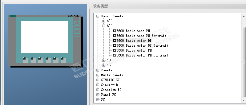 WinCC flexible 2008 SP5 找不到KTP700