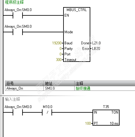 200 smart modbus rtu 通讯，无法通讯