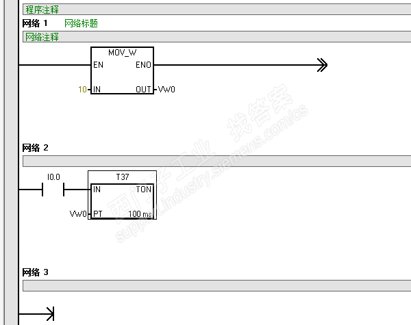 s7-200用move指令改变定时器设定值