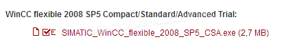 SIMATIC WinCC flexible 2008 TRIAL Download  的exe文件下载不了