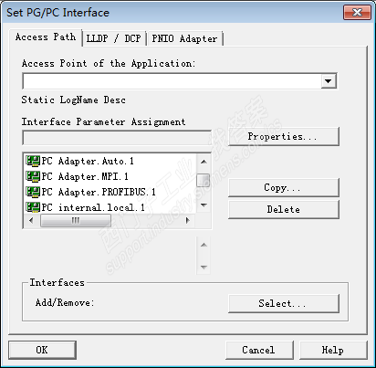plc200软件与电脑设置PG/PC时选项里没有pc/ppi的选项