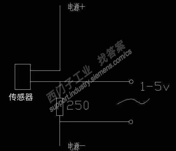 4-20mA电流信号如何与cpu224的M和B+连接？