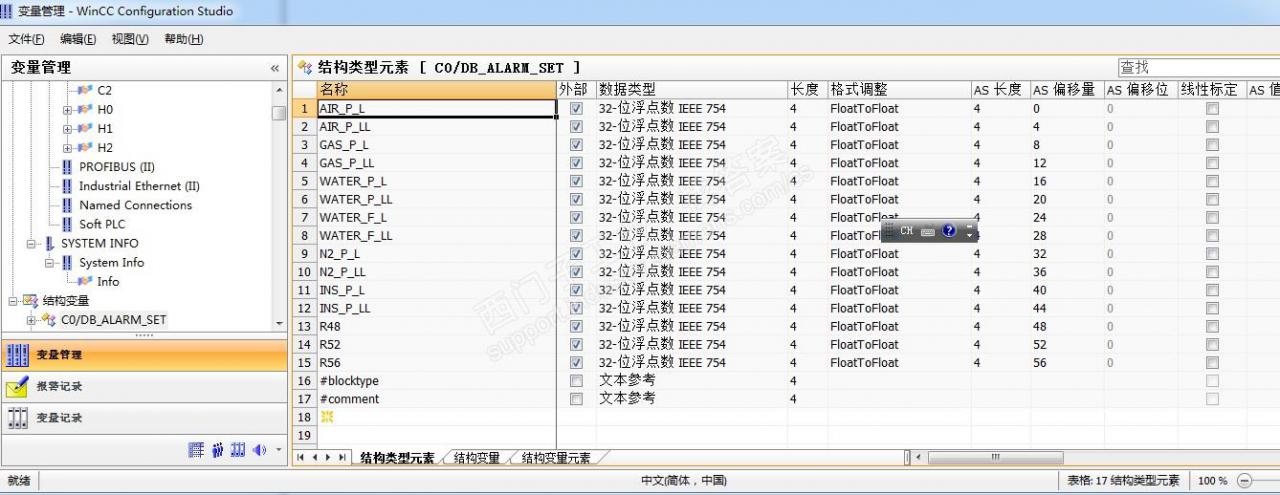 Simatic WinCC标准弹出窗口