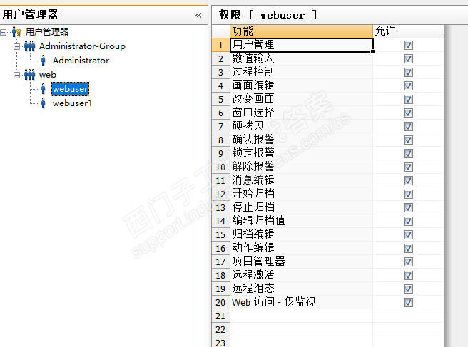 请教一下，winCC web发布后部分操作不执行是什么原因呢？