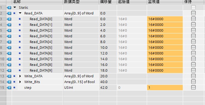 S7-1214C与台达B2伺服485通讯,  PLC主站，没有报错，读不到数据