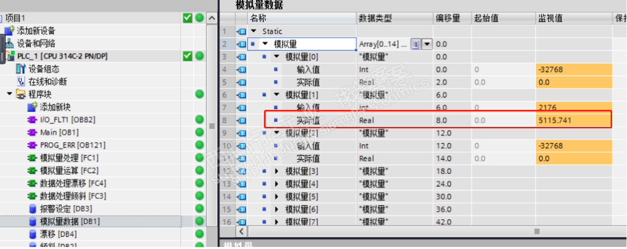 wincc通讯正常为什么读不到数据