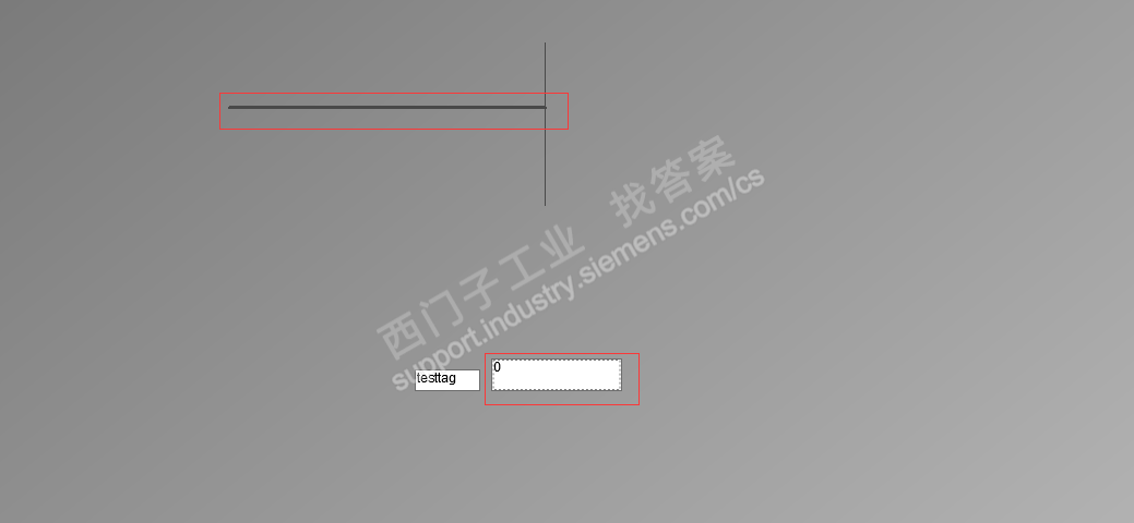 wincc画面中的直线长度随变量值的变化而变化