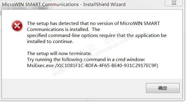 急急急     STEP 7 SMART V2.3版本安装出现错误
