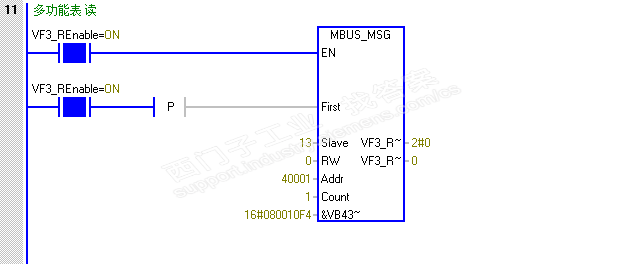 施耐德多功能表DM2350   与  smart200   modbus 通讯  报错102